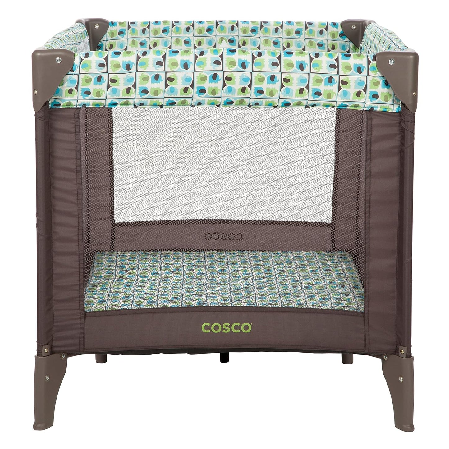 Cosco Funsport Compact Portable Playard, Lightweight, Easy Set up, Foldable Baby Playpen with Carry Bag, Butterfly Twirl