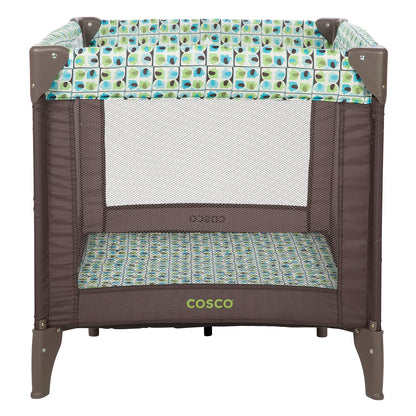 Cosco Funsport Compact Portable Playard, Lightweight, Easy Set up, Foldable Baby Playpen with Carry Bag, Butterfly Twirl