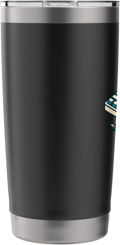 Desk Setup Trio - Keyboard, Pencil & Coffee Illustration Stainless Steel Insulated Tumbler