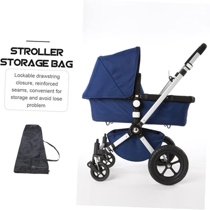 Padded Stroller Storage Bag with Lockable Drawstring Closure for Airplane Gate Check Travel Cover Compatible with Strollers Reinforced Seams and Inner Pocket for Scratch Protection