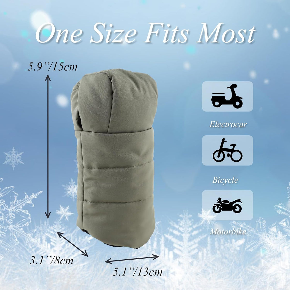 Stroller Gloves Universal Winter Anti-Freeze Stroller Mittens Water Repellent Hand Warmer Muff Fleece Lined,Winter Stroller Accessories (Black)