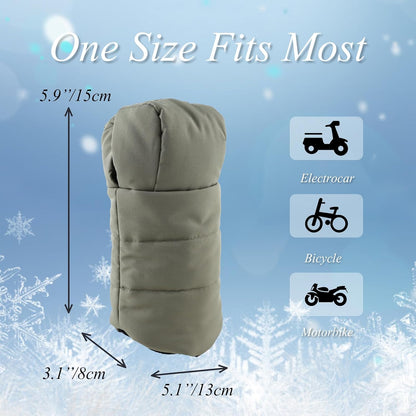 Stroller Gloves Universal Winter Anti-Freeze Stroller Mittens Water Repellent Hand Warmer Muff Fleece Lined,Winter Stroller Accessories (Black)
