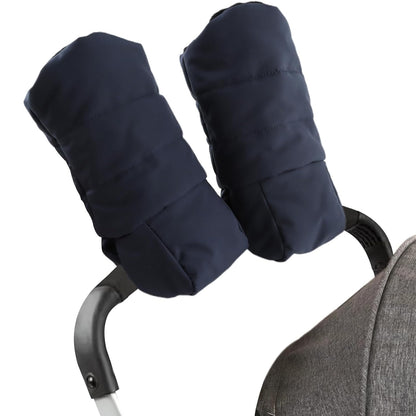 Stroller Gloves Universal Winter Anti-Freeze Stroller Mittens Water Repellent Hand Warmer Muff Fleece Lined,Winter Stroller Accessories (Black)