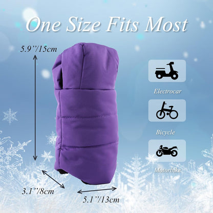 Stroller Gloves Universal Winter Anti-Freeze Stroller Mittens Water Repellent Hand Warmer Muff Fleece Lined,Winter Stroller Accessories (Black)