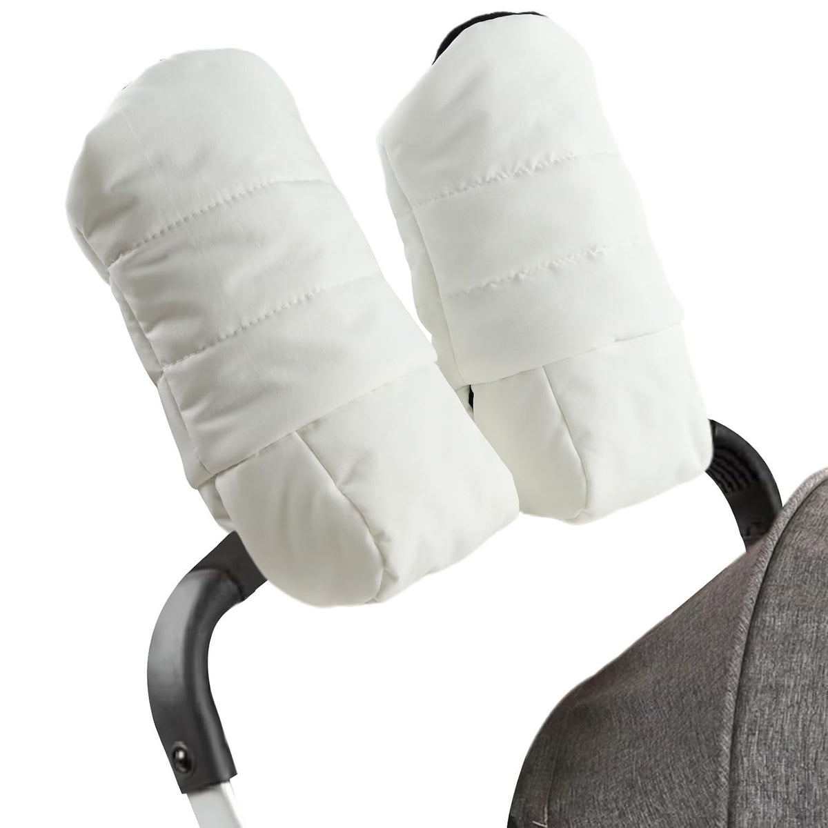 Stroller Gloves Universal Winter Anti-Freeze Stroller Mittens Water Repellent Hand Warmer Muff Fleece Lined,Winter Stroller Accessories (Black)