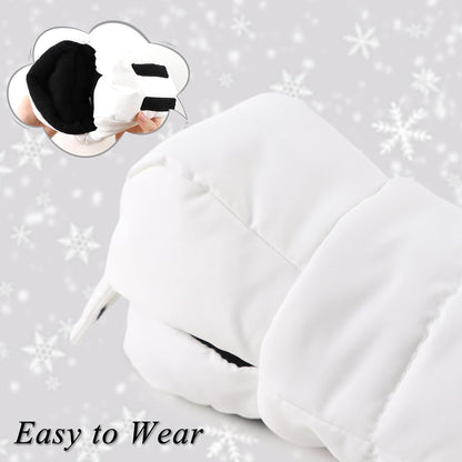 Stroller Gloves Universal Winter Anti-Freeze Stroller Mittens Water Repellent Hand Warmer Muff Fleece Lined,Winter Stroller Accessories (Black)