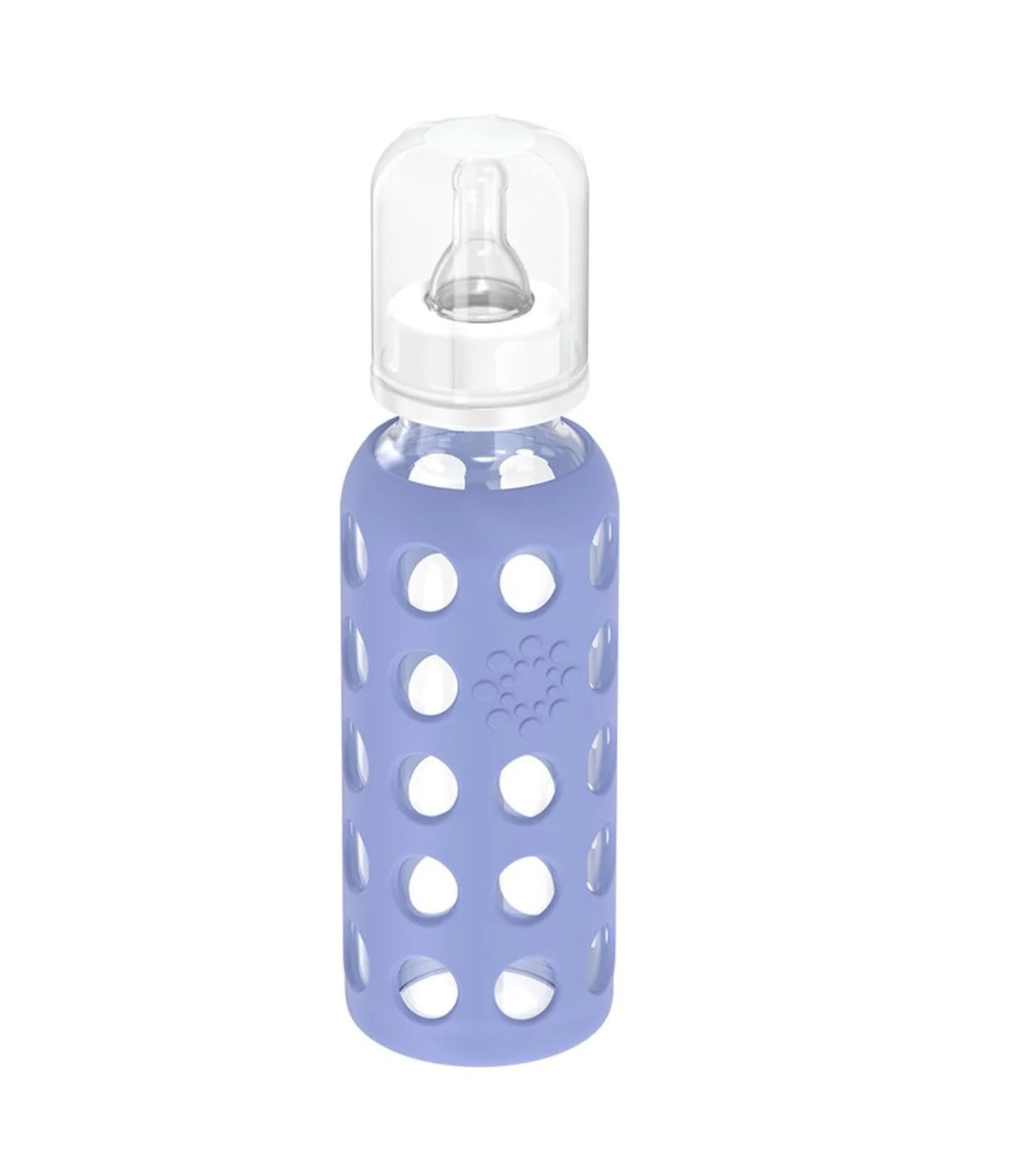 Glass Baby Bottle BPA Free | Protective Silicone Sleeve | 4 oz Pack of 2 | Cantaloupe, Banana - Colors B