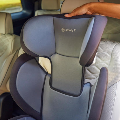 Grow and Go 2-in-1 Booster Car Seat with ComfortWings, Converts High-Back to Backless, 19" Wide, Fits 3 Across, Lightweight, Foldable, Easy-Clean, Cup Holders, 40-100 lbs, Beach Wave