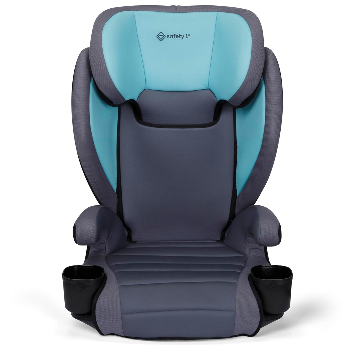 Grow and Go 2-in-1 Booster Car Seat with ComfortWings, Converts High-Back to Backless, 19" Wide, Fits 3 Across, Lightweight, Foldable, Easy-Clean, Cup Holders, 40-100 lbs, Beach Wave