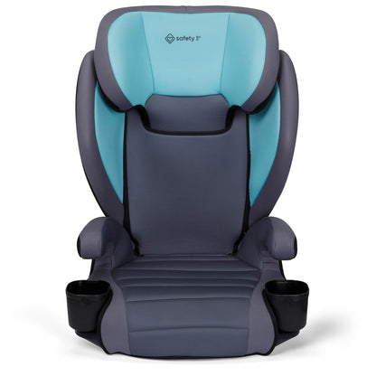 Grow and Go 2-in-1 Booster Car Seat with ComfortWings, Converts High-Back to Backless, 19" Wide, Fits 3 Across, Lightweight, Foldable, Easy-Clean, Cup Holders, 40-100 lbs, Beach Wave