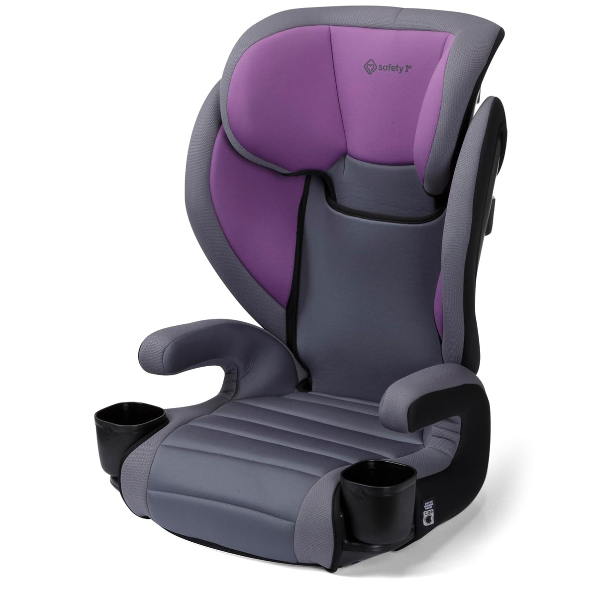 Grow and Go 2-in-1 Booster Car Seat with ComfortWings, Converts High-Back to Backless, 19" Wide, Fits 3 Across, Lightweight, Foldable, Easy-Clean, Cup Holders, 40-100 lbs, Beach Wave