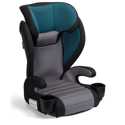 Grow and Go 2-in-1 Booster Car Seat with ComfortWings, Converts High-Back to Backless, 19" Wide, Fits 3 Across, Lightweight, Foldable, Easy-Clean, Cup Holders, 40-100 lbs, Beach Wave