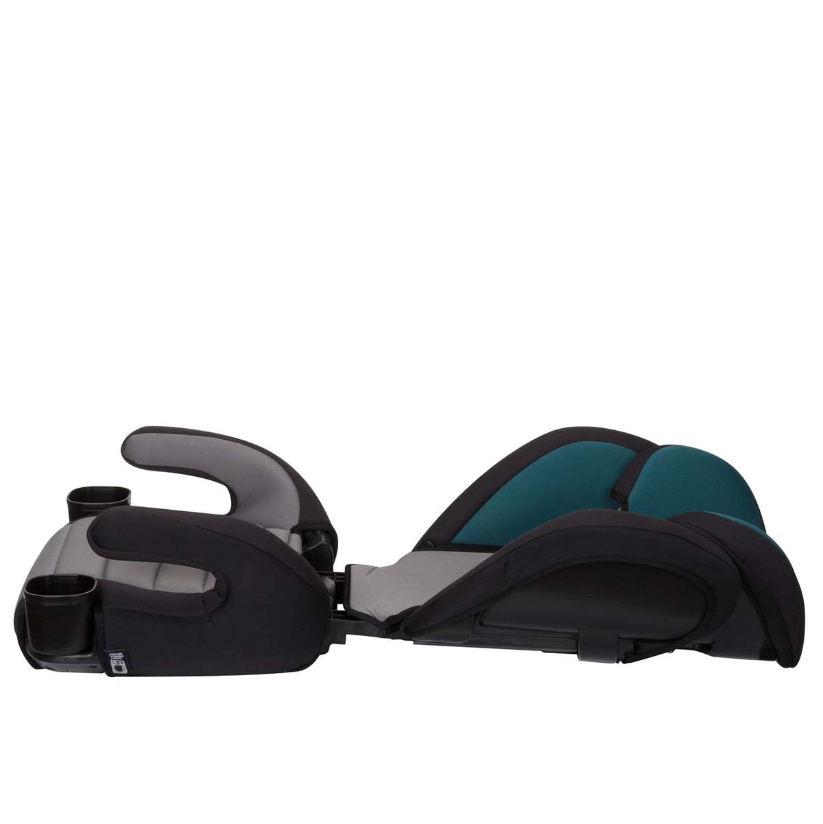 Grow and Go 2-in-1 Booster Car Seat with ComfortWings, Converts High-Back to Backless, 19" Wide, Fits 3 Across, Lightweight, Foldable, Easy-Clean, Cup Holders, 40-100 lbs, Beach Wave
