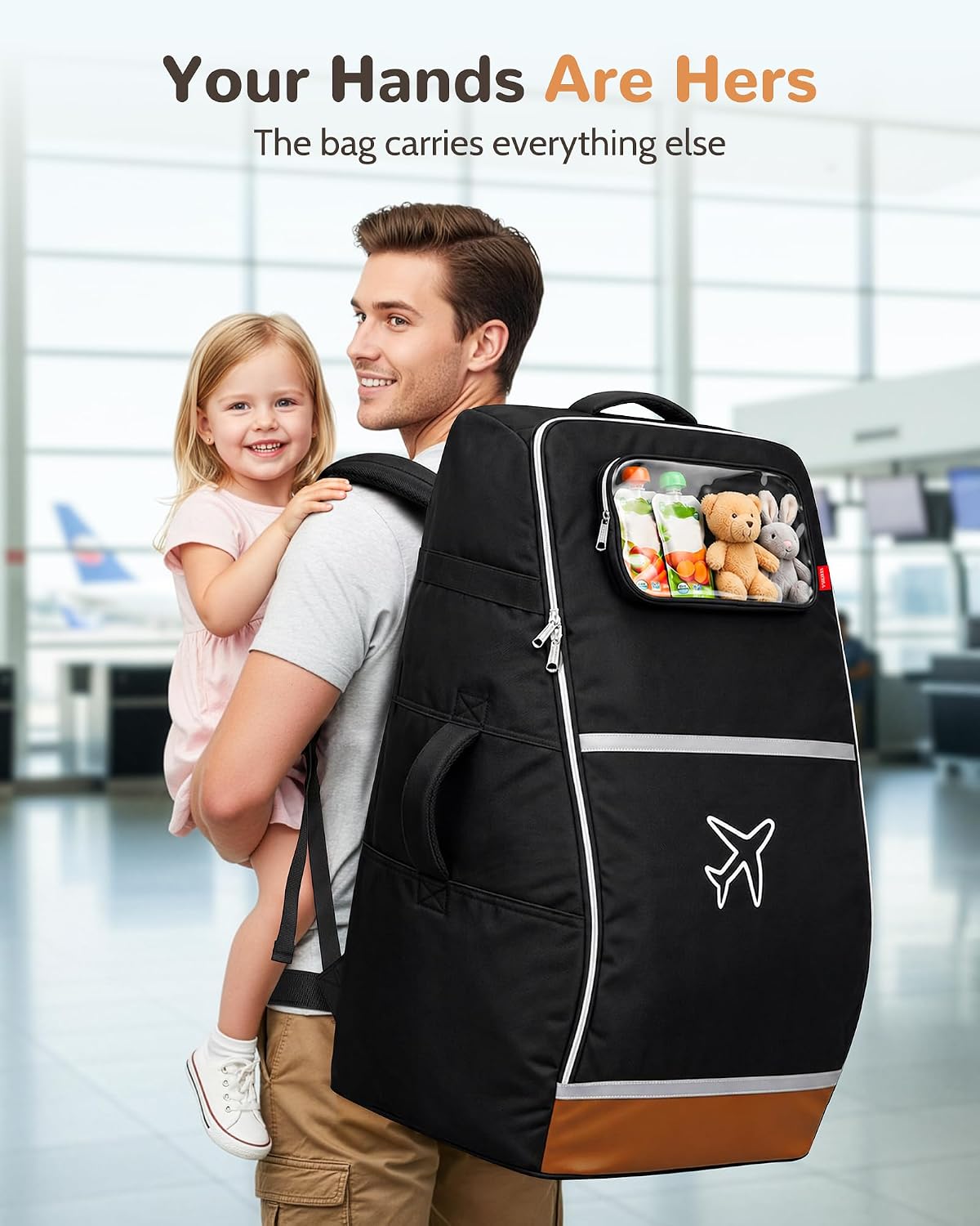 Car Seat Travel Bag for 360 Rotating Convertible Seats