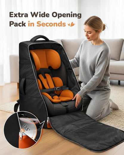 Car Seat Travel Bag for 360 Rotating Convertible Seats