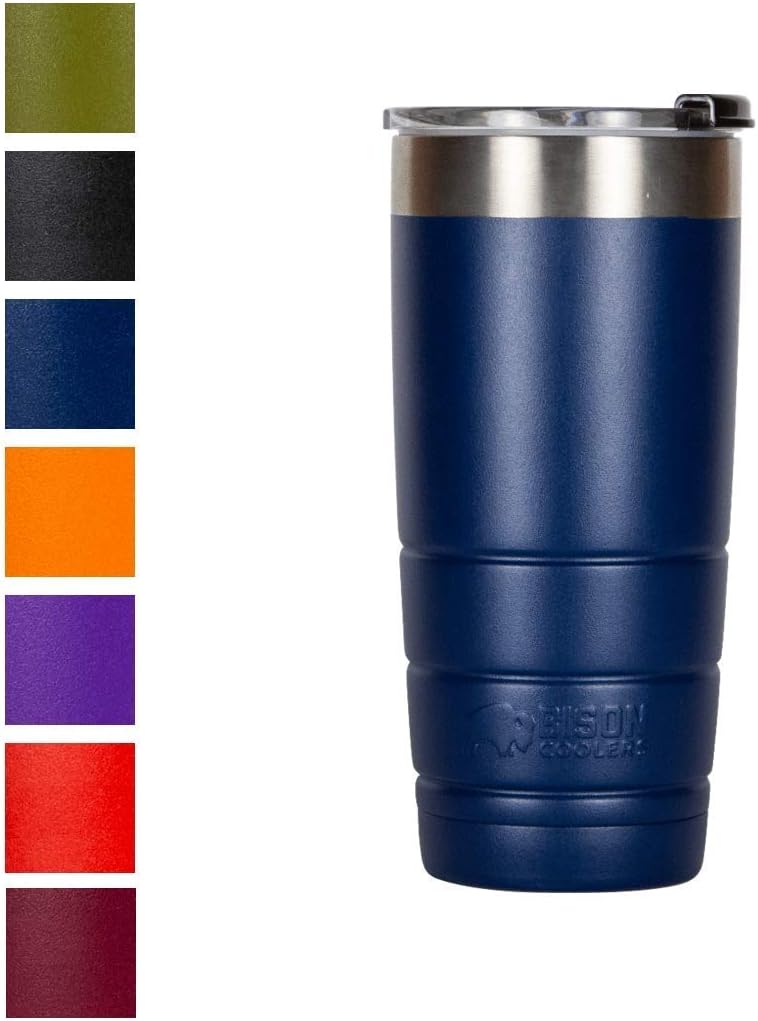 22 oz Navy Tumbler | Sweat Proof Design for Hot or Cold Beverages