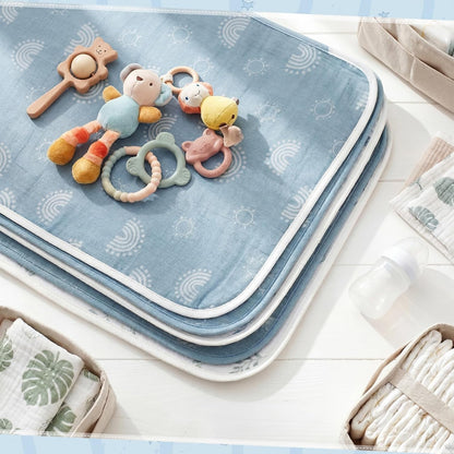 5 Pcs Waterproof Changing Pad Liner, Neutral