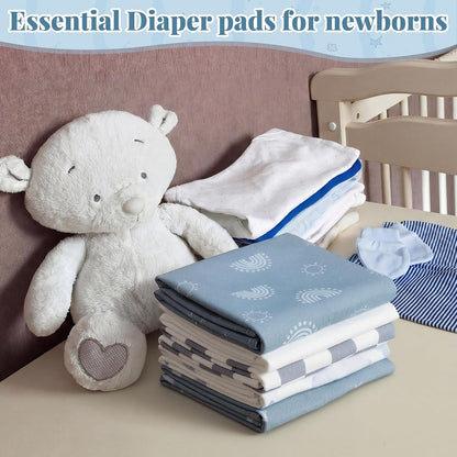 5 Pcs Waterproof Changing Pad Liner, Neutral