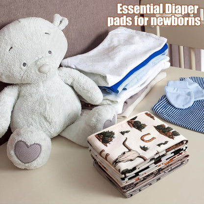 5 Pcs Waterproof Changing Pad Liner, Neutral