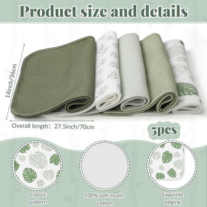 5 Pcs Waterproof Changing Pad Liner, Neutral