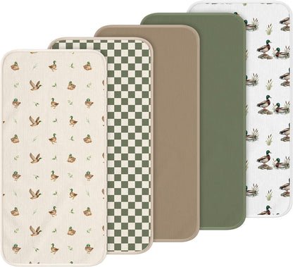 5 Pcs Waterproof Changing Pad Liner, Neutral