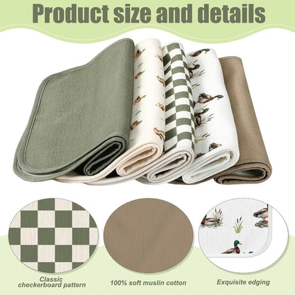 5 Pcs Waterproof Changing Pad Liner, Neutral