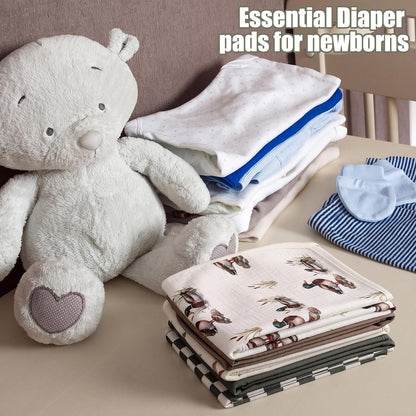 5 Pcs Waterproof Changing Pad Liner, Neutral