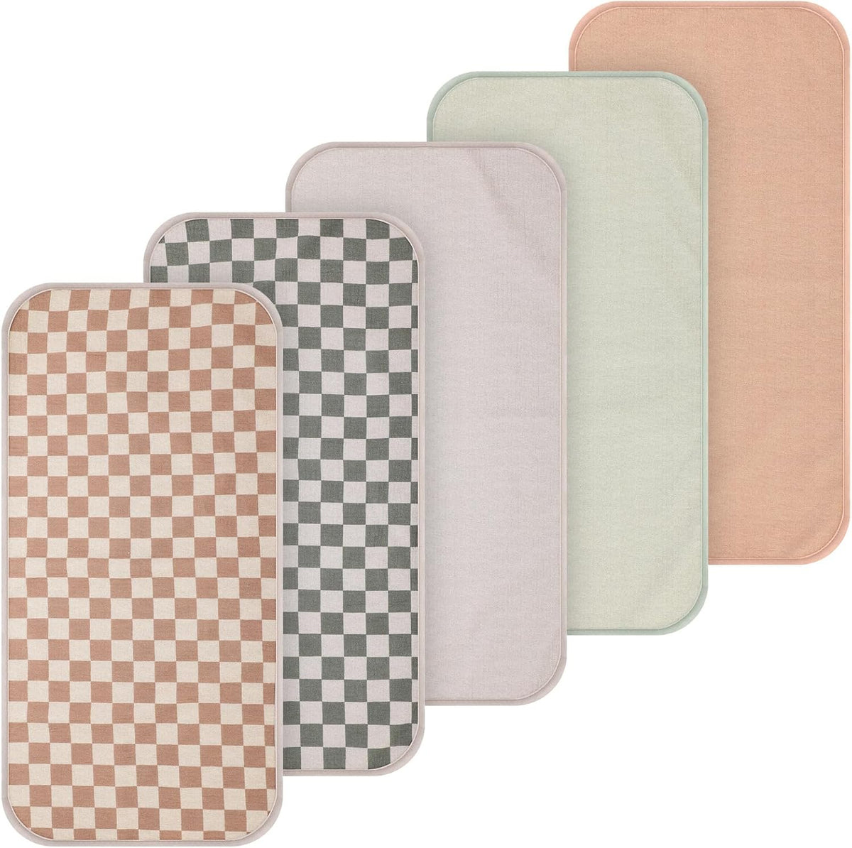 5 Pcs Waterproof Changing Pad Liner, Neutral
