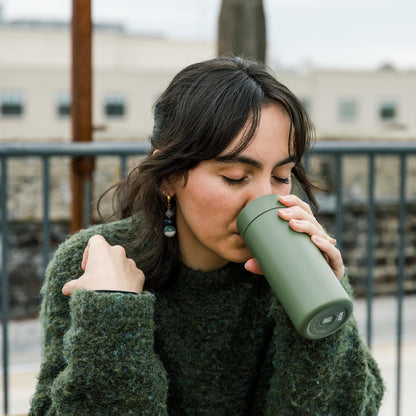 360 Traveler, Stainless Steel Double-Wall Vacuum Insulated Tumbler - Leakproof 360 Lid for Easy Sipping on the Go; Perfect for Hot & Cold Drinks