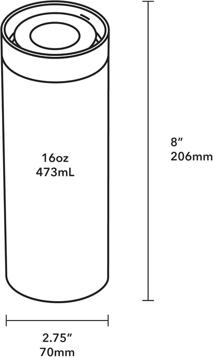 360 Traveler, Stainless Steel Double-Wall Vacuum Insulated Tumbler - Leakproof 360 Lid for Easy Sipping on the Go; Perfect for Hot & Cold Drinks