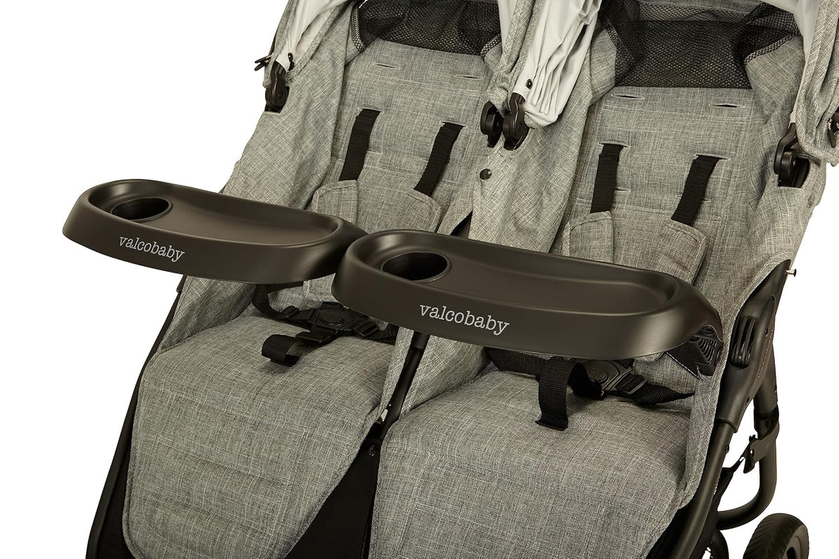 Snack Tray for Strollers - Deep Catchment Area with Cup Holder - Easy Click-in Design
