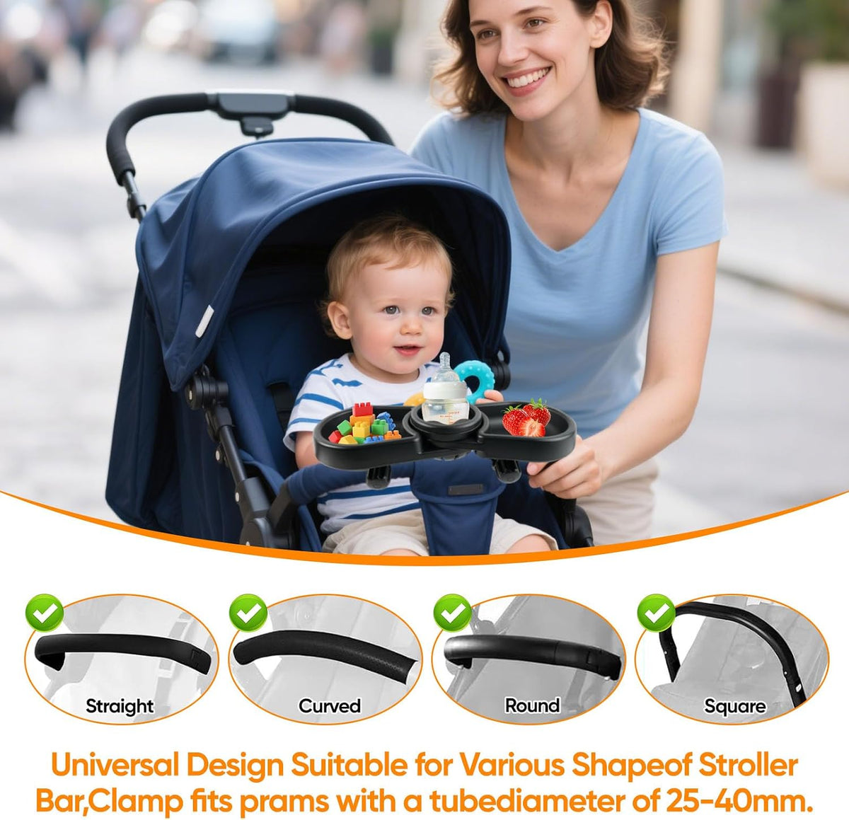 Snack Tray Compatible with Baby Jogger City Mini GT2