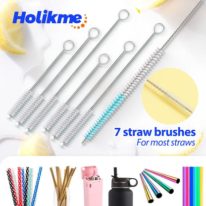Bottle Brush Tube Cleaning Lab Set with Long Handle,White