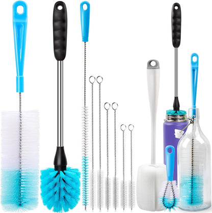 Bottle Brush Tube Cleaning Lab Set with Long Handle,White