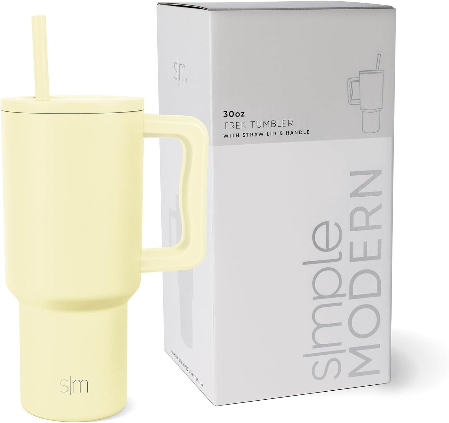 Tumbler with Handle and Straw | 40oz | 80s Mix | Trek Tumbler, Travel Mug | Insulated Water Bottle, Cupholder Friendly, Stainless Steel Cup | 80s Mix - Colors B