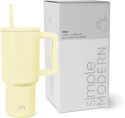 Tumbler with Handle and Straw | 40oz | 80s Mix | Trek Tumbler, Travel Mug | Insulated Water Bottle, Cupholder Friendly, Stainless Steel Cup | 80s Mix - Colors B