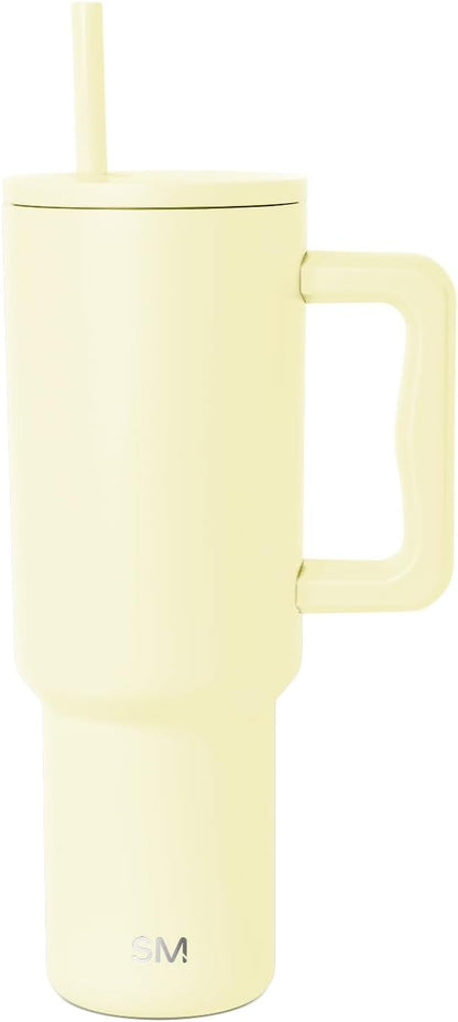 Tumbler with Handle and Straw | 40oz | 80s Mix | Trek Tumbler, Travel Mug | Insulated Water Bottle, Cupholder Friendly, Stainless Steel Cup | 80s Mix - Colors B