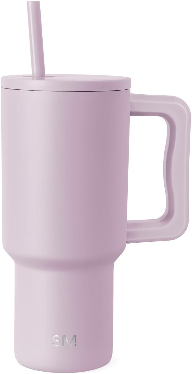 Tumbler with Handle and Straw | 40oz | 80s Mix | Trek Tumbler, Travel Mug | Insulated Water Bottle, Cupholder Friendly, Stainless Steel Cup | 80s Mix - Colors B