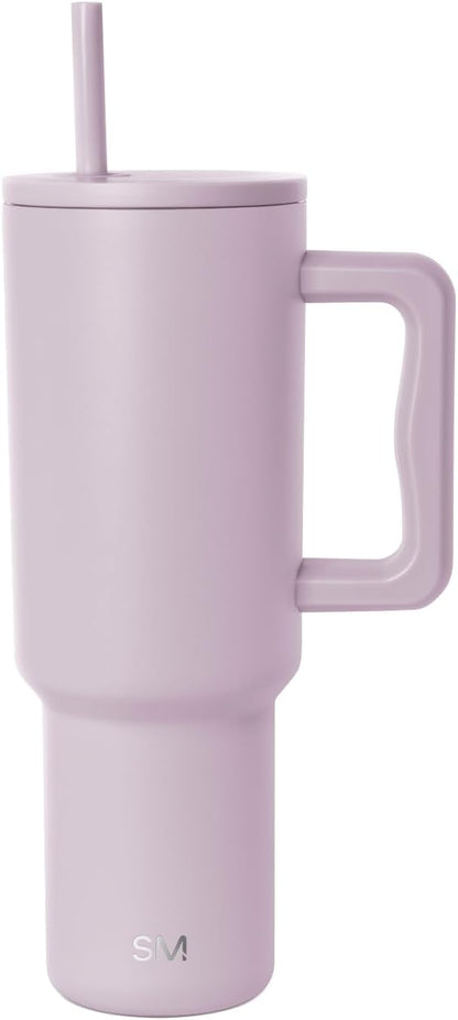 Tumbler with Handle and Straw | 40oz | 80s Mix | Trek Tumbler, Travel Mug | Insulated Water Bottle, Cupholder Friendly, Stainless Steel Cup | 80s Mix - Colors B