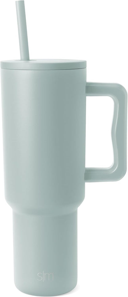 Tumbler with Handle and Straw | 40oz | 80s Mix | Trek Tumbler, Travel Mug | Insulated Water Bottle, Cupholder Friendly, Stainless Steel Cup | 80s Mix - Colors B