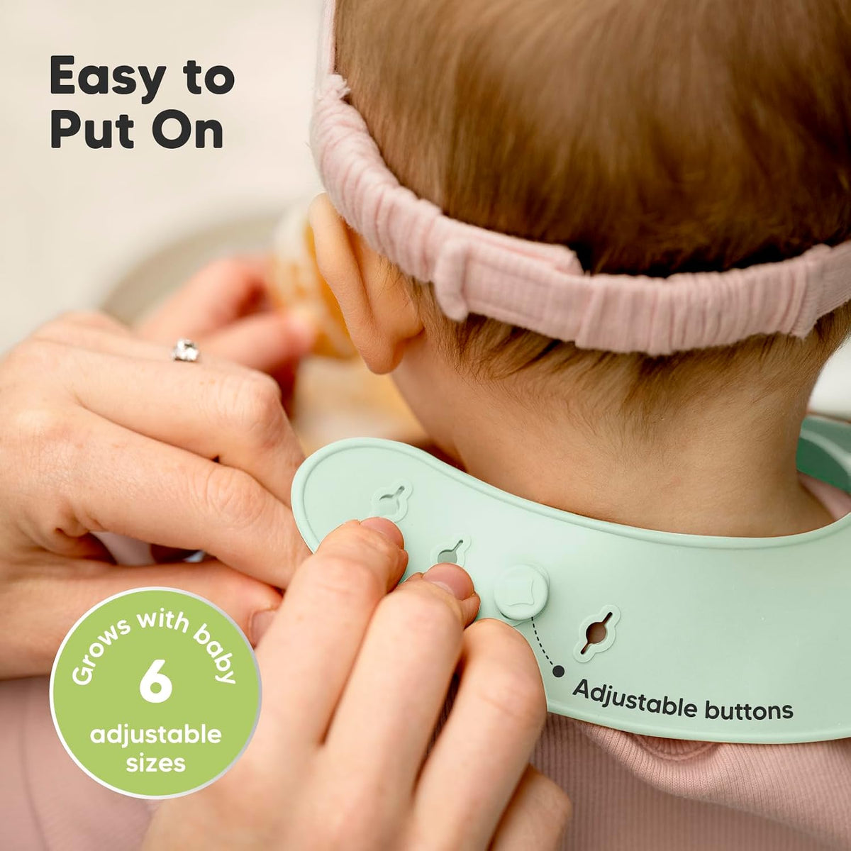 2-Pack Baby Silicone Bibs and 12-Pack Baby Food Glass Containers - Waterproof, Easy Wipe Silicone Bib for Babies, Toddlers - 4 oz Leak-Proof, Microwavable, Baby Food Storage Container
