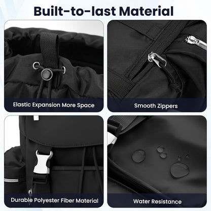 Diaper Bag Backpack with Changing Pad, Pacifier Case & Stroller Straps, Insulated Pockets Water Resistant Travel Essentials Baby Bag Multipurpose Travel Back, Big Storage in a Small Footprint