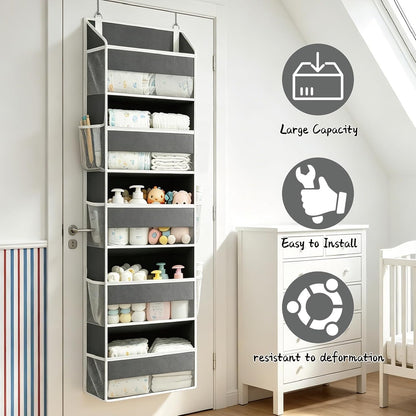 Overdoor Organizer 15 Pockets (5+10) 44lb for Kitchen/Bedroom, Shoes & Toys