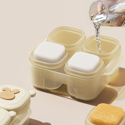 Reusable Silicone Infant Food Freezer Tray, Puree Storage Container and Ice Cube Mold for Homemade Meals