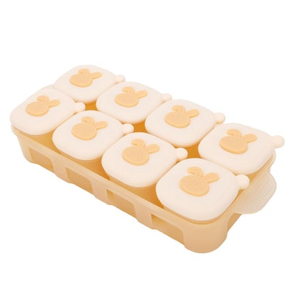Reusable Silicone Infant Food Freezer Tray, Puree Storage Container and Ice Cube Mold for Homemade Meals