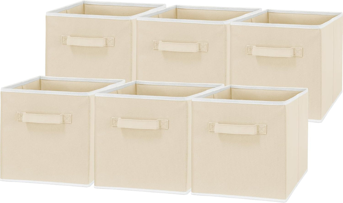11-Inch Foldable Cube Storage Bins, Pink, 6-Pack