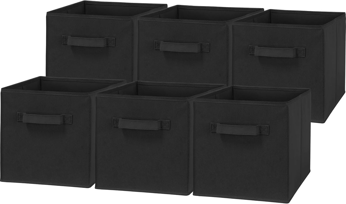 11-Inch Foldable Cube Storage Bins, Pink, 6-Pack