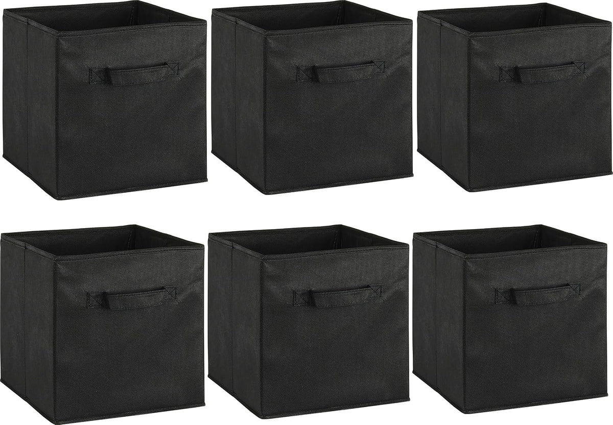 11-Inch Foldable Cube Storage Bins, Pink, 6-Pack