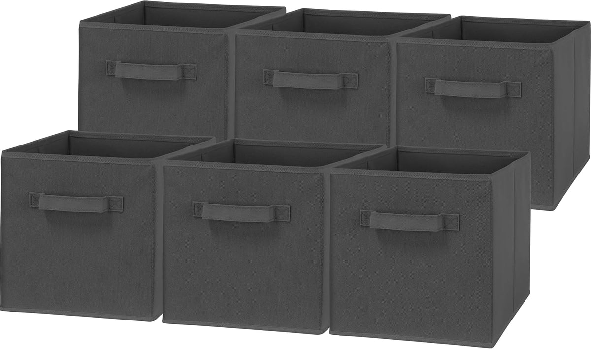 11-Inch Foldable Cube Storage Bins, Pink, 6-Pack