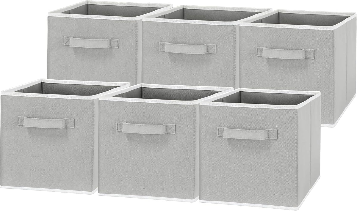 11-Inch Foldable Cube Storage Bins, Pink, 6-Pack
